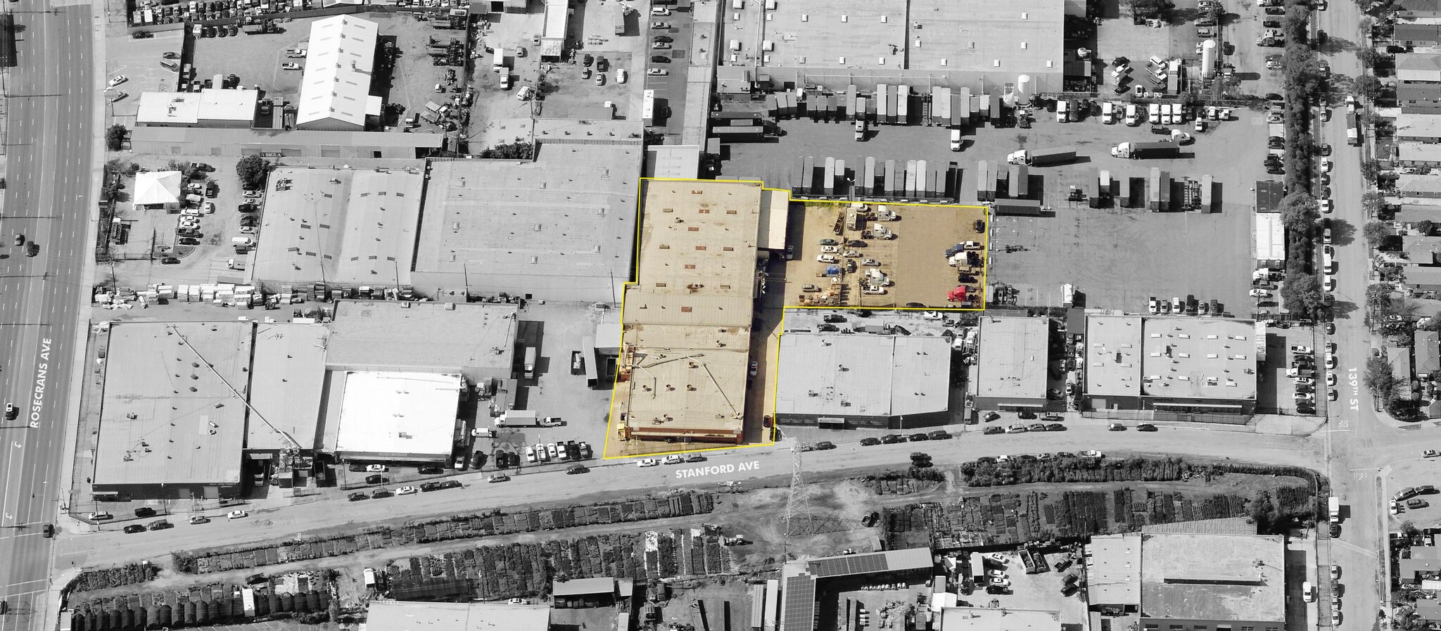 1135 N Stanford Ave, Los Angeles, CA for sale Aerial- Image 1 of 1