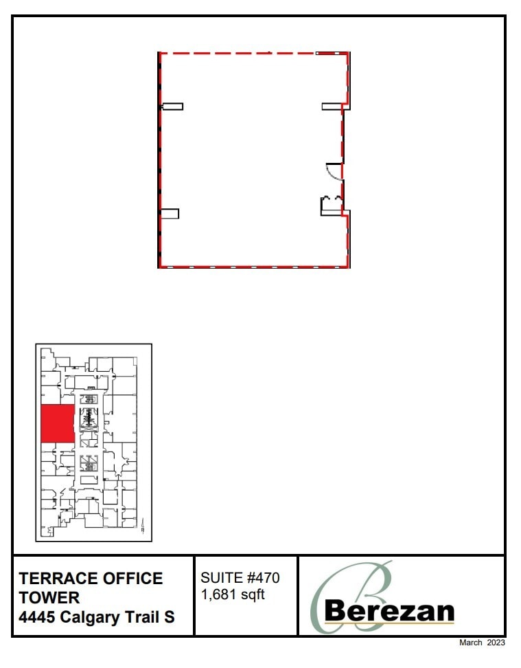 4445 Calgary Trl, Edmonton, AB for lease Floor Plan- Image 1 of 1
