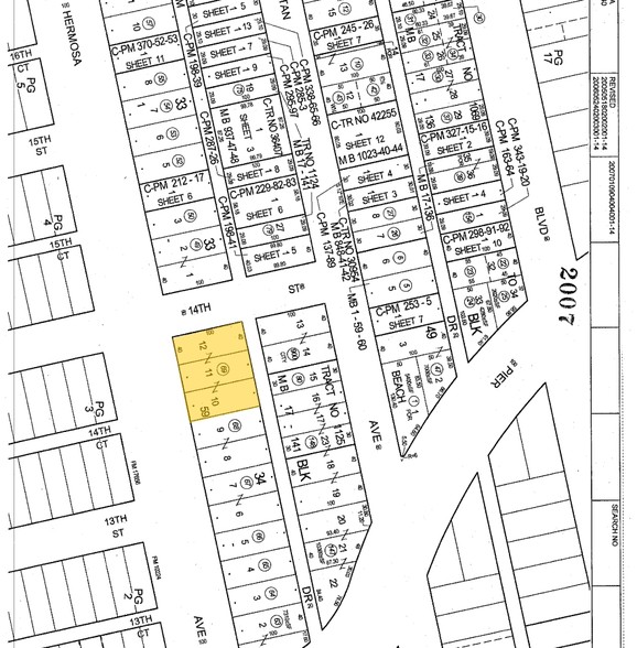 1332 Hermosa Ave, Hermosa Beach, CA for sale - Plat Map - Image 3 of 10