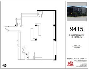 9415 S Western Ave, Chicago, IL for lease Floor Plan- Image 1 of 1