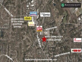 185 Wind Chime Ct, Raleigh, NC - AERIAL  map view