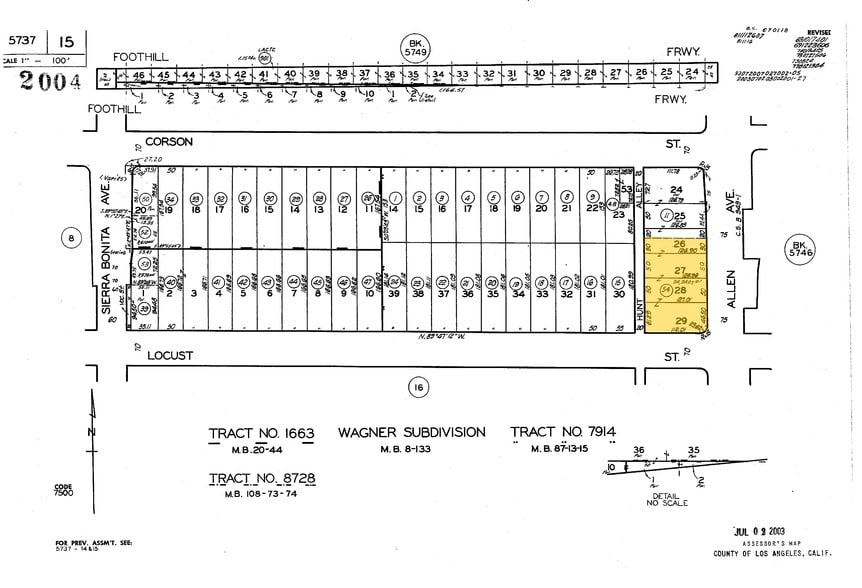 1785 Locust St, Pasadena, CA for sale - Plat Map - Image 2 of 5