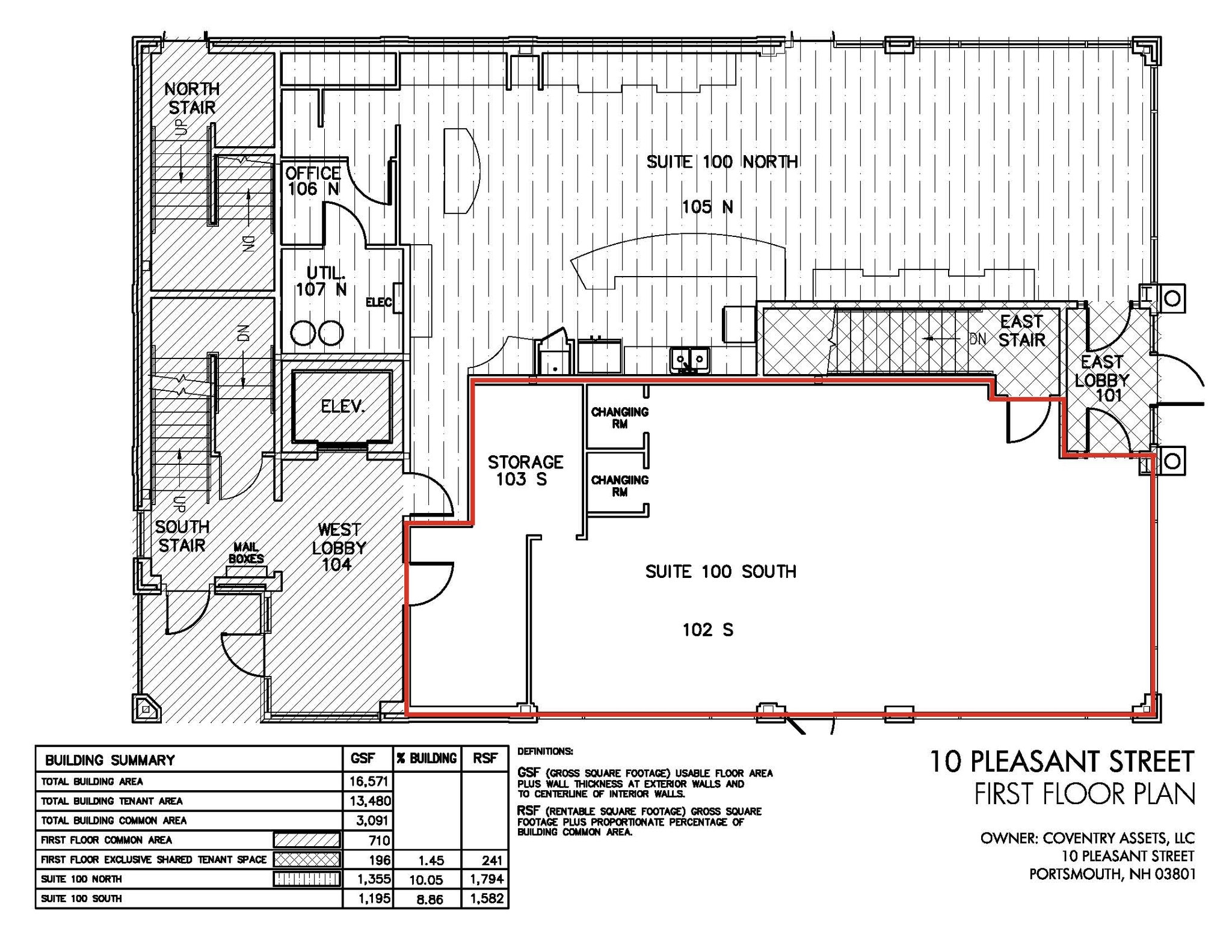 10 Pleasant St, Portsmouth, NH for lease Floor Plan- Image 1 of 2