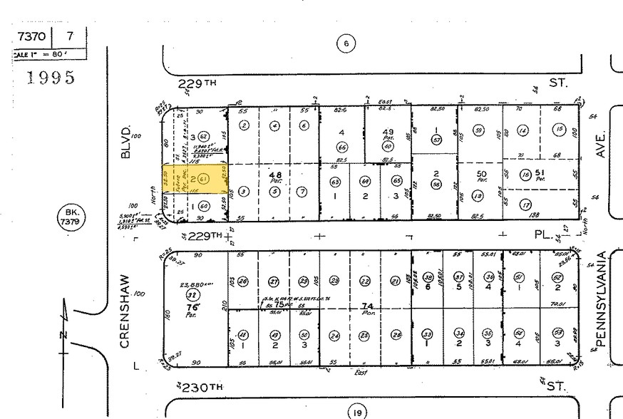 22918 Crenshaw Blvd, Torrance, CA for lease - Plat Map - Image 3 of 20