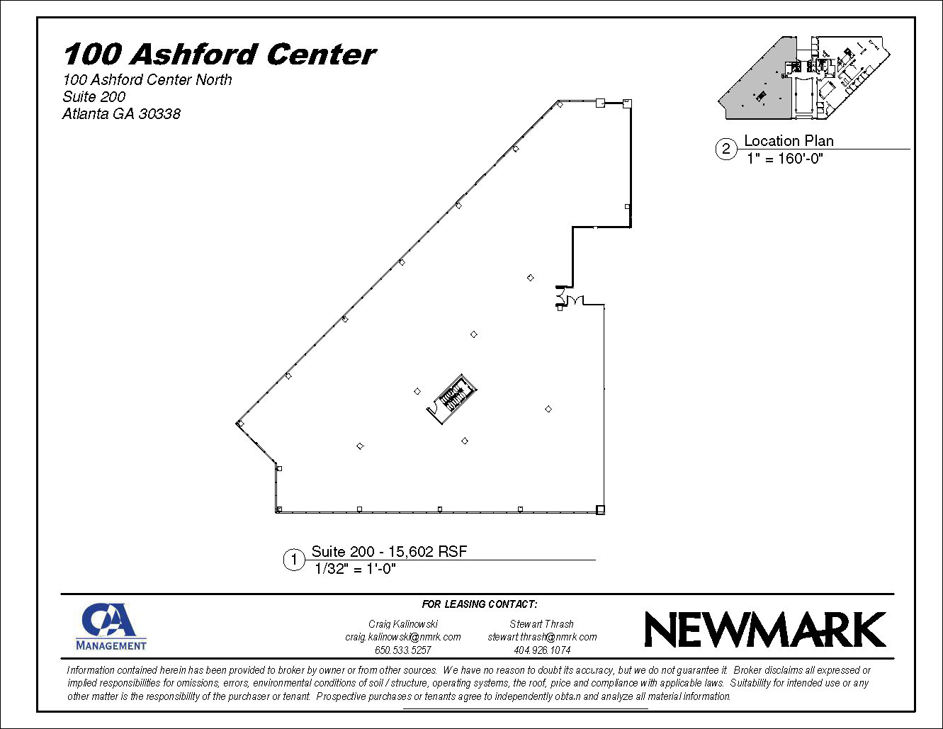 100 Ashford Ctr N, Atlanta, GA for lease Floor Plan- Image 1 of 1