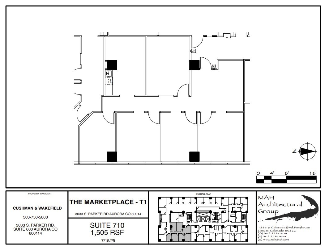 3025 S Parker Rd, Aurora, CO for lease Floor Plan- Image 1 of 1