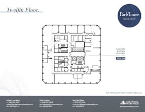600 Anton Blvd, Costa Mesa, CA for lease Floor Plan- Image 1 of 26
