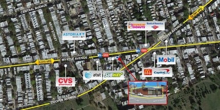 6918 Myrtle Ave, Glendale, NY - AERIAL  map view