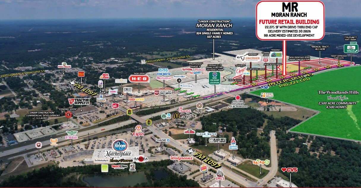 I-45 & FM 1097, Willis, TX for lease Primary Photo- Image 1 of 2