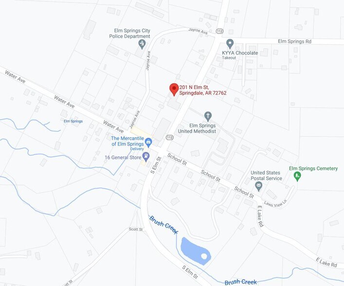 201 N Elm St, Elm Springs, AR for sale - Plat Map - Image 1 of 1