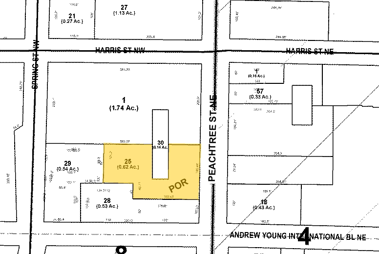 230 Peachtree St NW, Atlanta, GA for lease - Plat Map - Image 2 of 13
