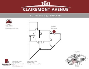 160 Clairemont Ave, Decatur, GA for lease Floor Plan- Image 2 of 7