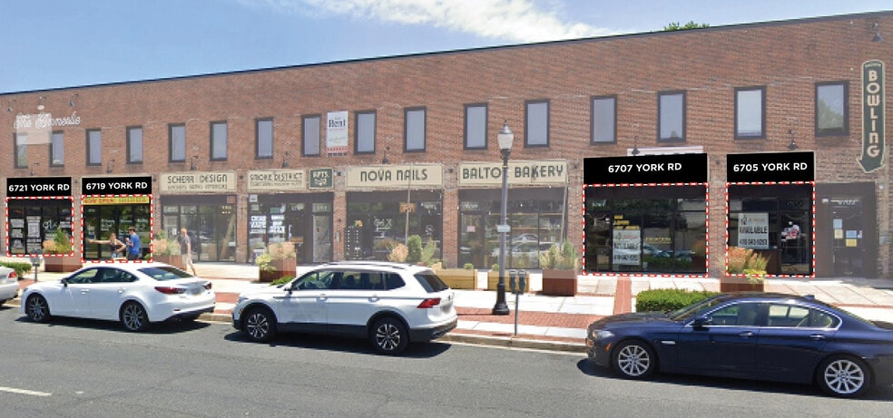 6705-6721 York Rd, Baltimore, MD for lease - Building Photo - Image 2 of 7