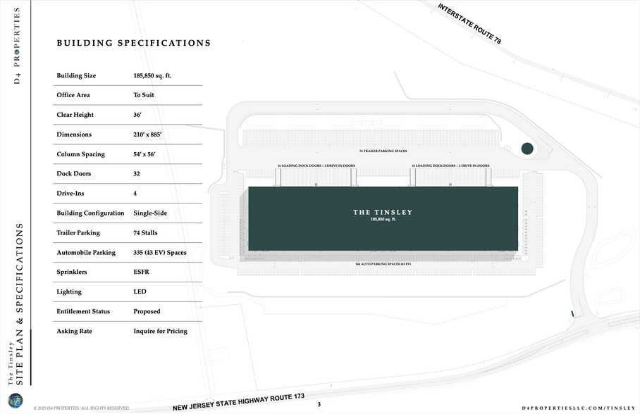 717 State Route 173, Greenwich Township, NJ for lease - Site Plan - Image 2 of 5