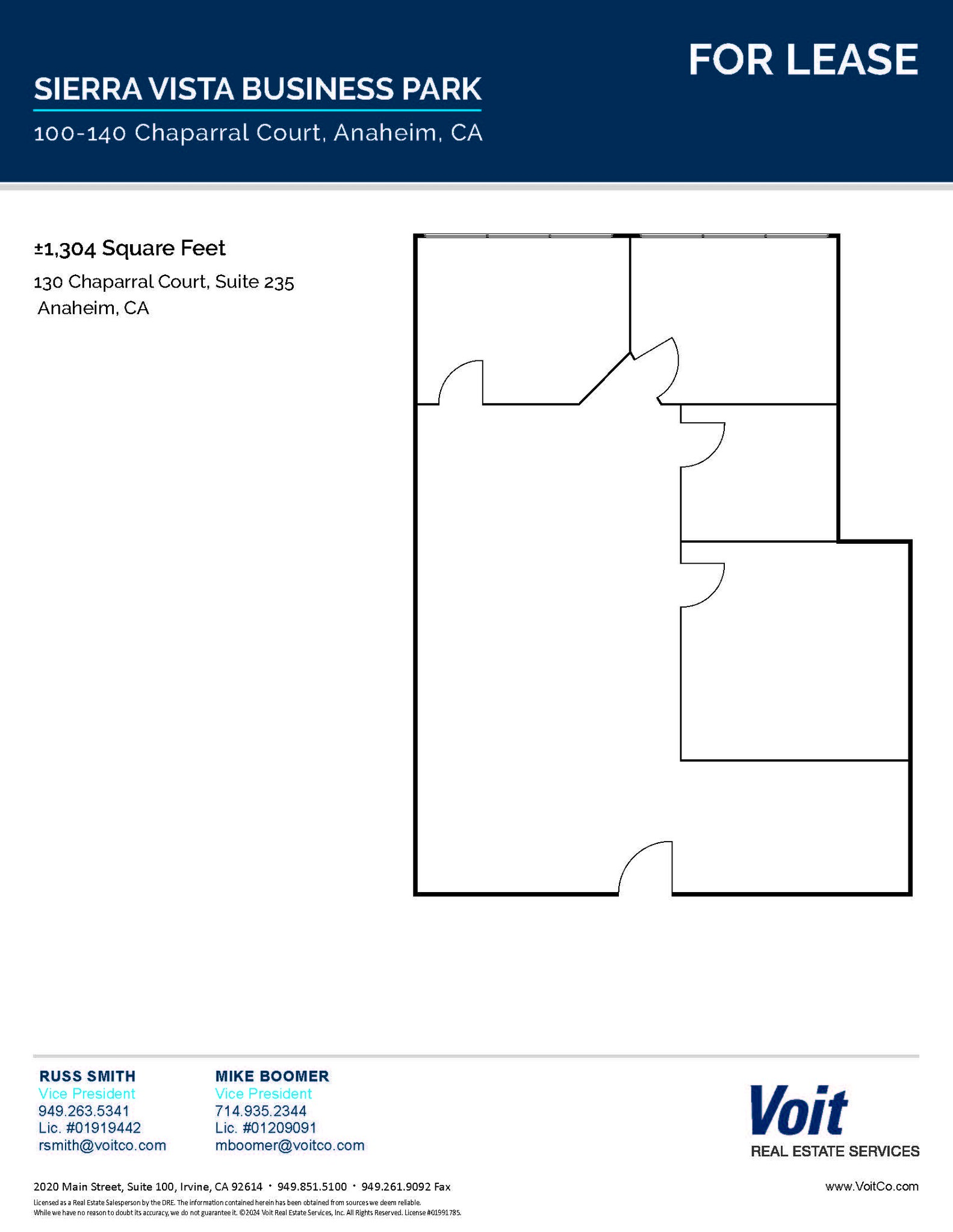 130 Chaparral Ct, Anaheim, CA for lease Floor Plan- Image 1 of 1