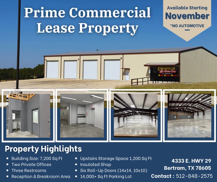 4333 TX-29 Hwy, Bertram, TX for lease - Primary Photo - Image 1 of 1