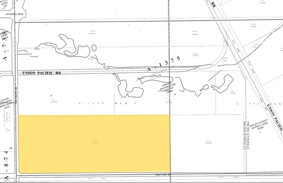 1851 Joel East Rd, Fort Worth, TX for sale - Plat Map - Image 1 of 1