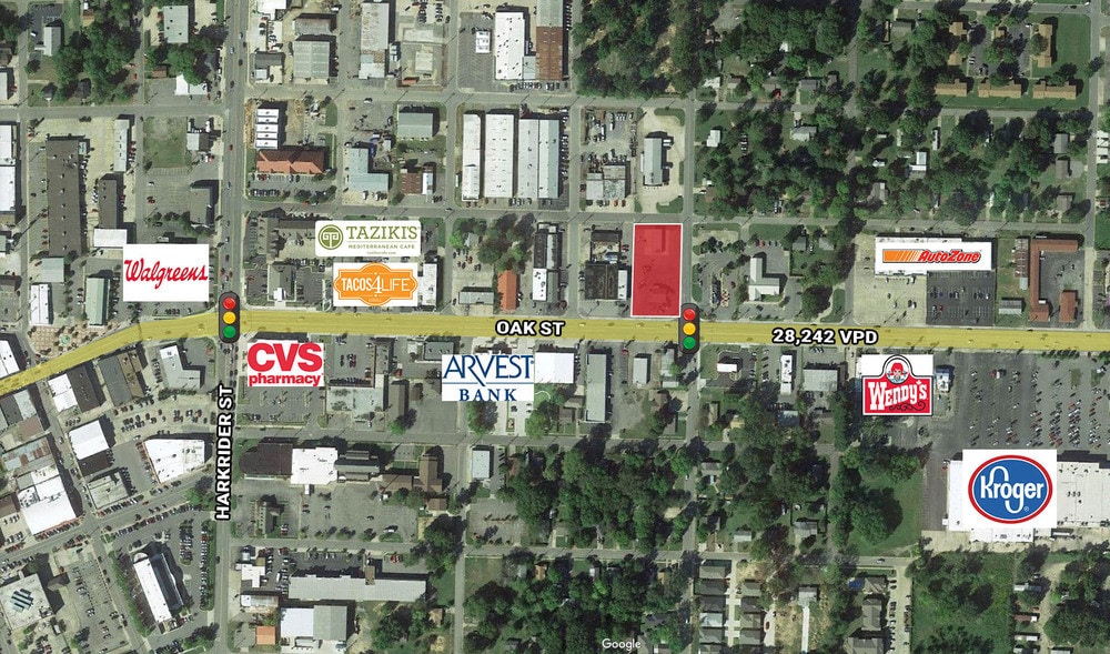 500 Oak St, Conway, AR for sale Aerial- Image 1 of 1