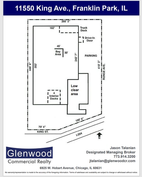 11550 King St, Franklin Park, IL for lease - Floor Plan - Image 3 of 4