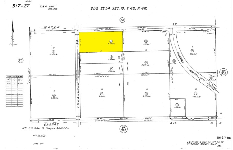 Tobacco Rd, Perris, CA for sale - Plat Map - Image 2 of 5