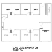 2760 Lake Sahara Dr, Las Vegas, NV for lease Floor Plan- Image 1 of 9