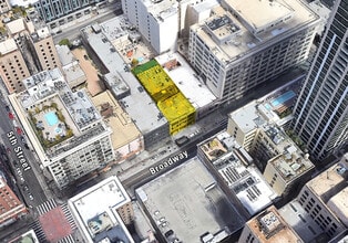 431 S Broadway, Los Angeles, CA - AERIAL  map view