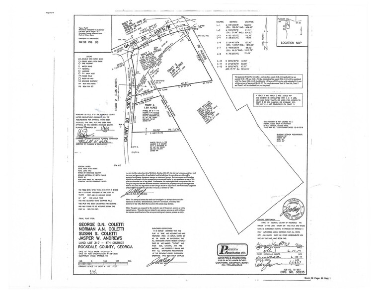 4955 Highway 20 NE, Conyers, GA for sale - Plat Map - Image 2 of 3