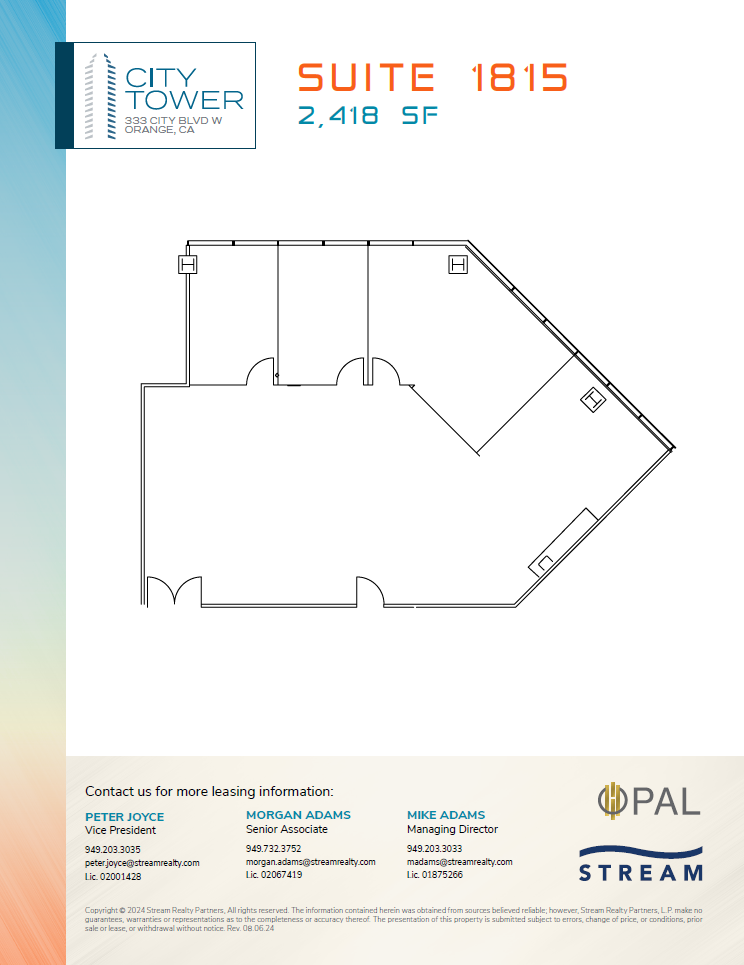 333 City Blvd W, Orange, CA for lease Floor Plan- Image 1 of 2