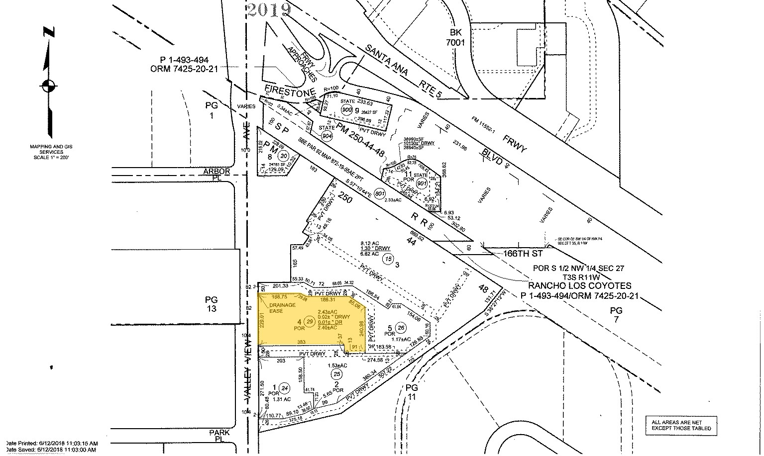 16700 Valley View Ave, La Mirada, CA for lease Plat Map- Image 1 of 2