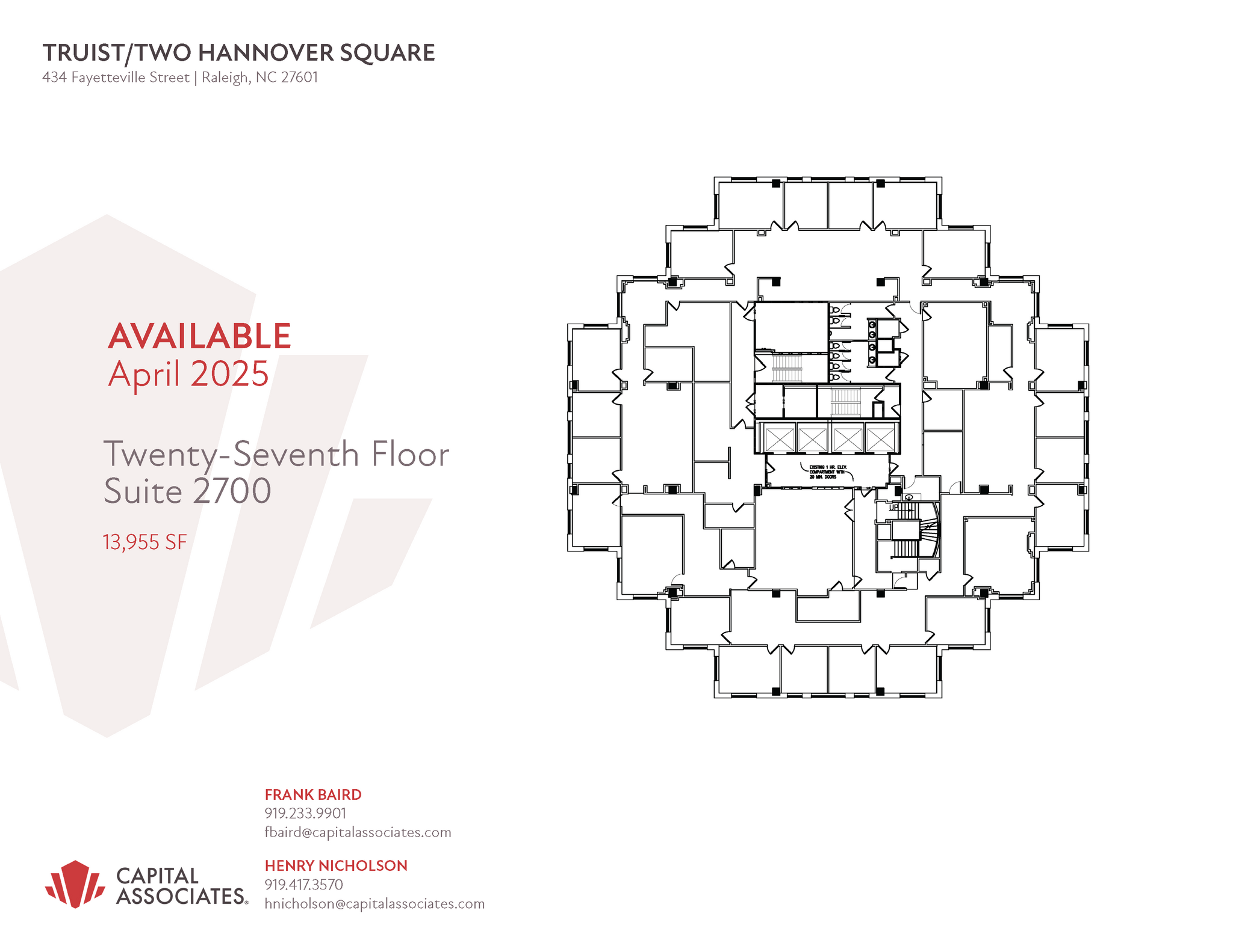 434 Fayetteville St, Raleigh, NC for lease Floor Plan- Image 1 of 1