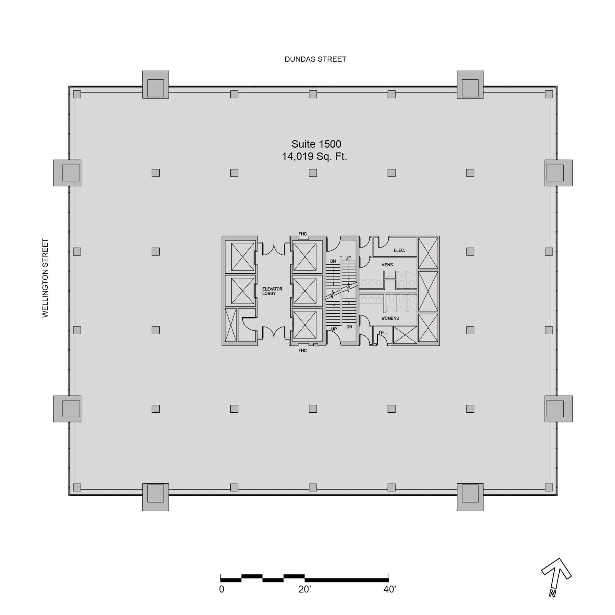 380 Wellington St, London, ON for lease Floor Plan- Image 1 of 1