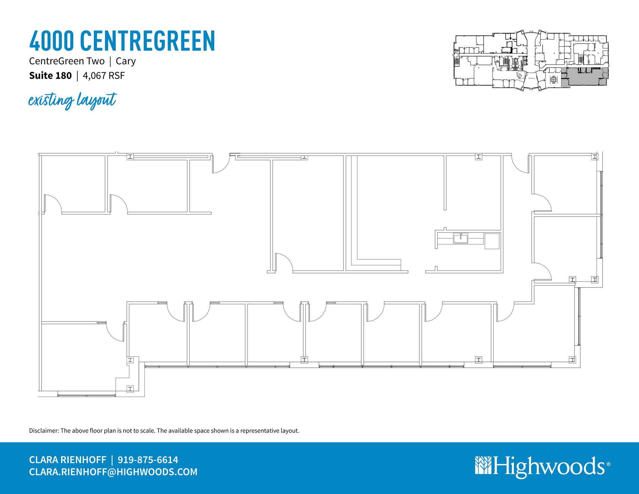 2000 CentreGreen Way, Cary, NC for lease Floor Plan- Image 1 of 3