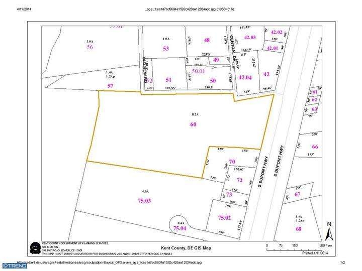 9758 S Dupont Hwy, Felton, DE for sale - Plat Map - Image 3 of 3