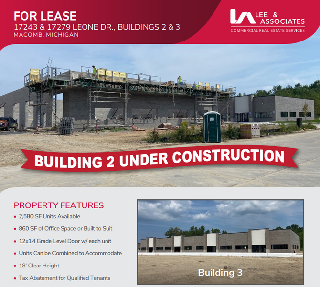 17201 Leone Dr, Macomb, MI for lease - Building Photo - Image 1 of 14