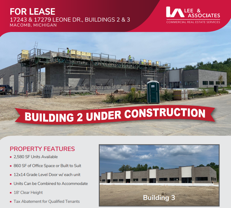 17201 Leone Dr, Macomb, MI for lease Building Photo- Image 1 of 15