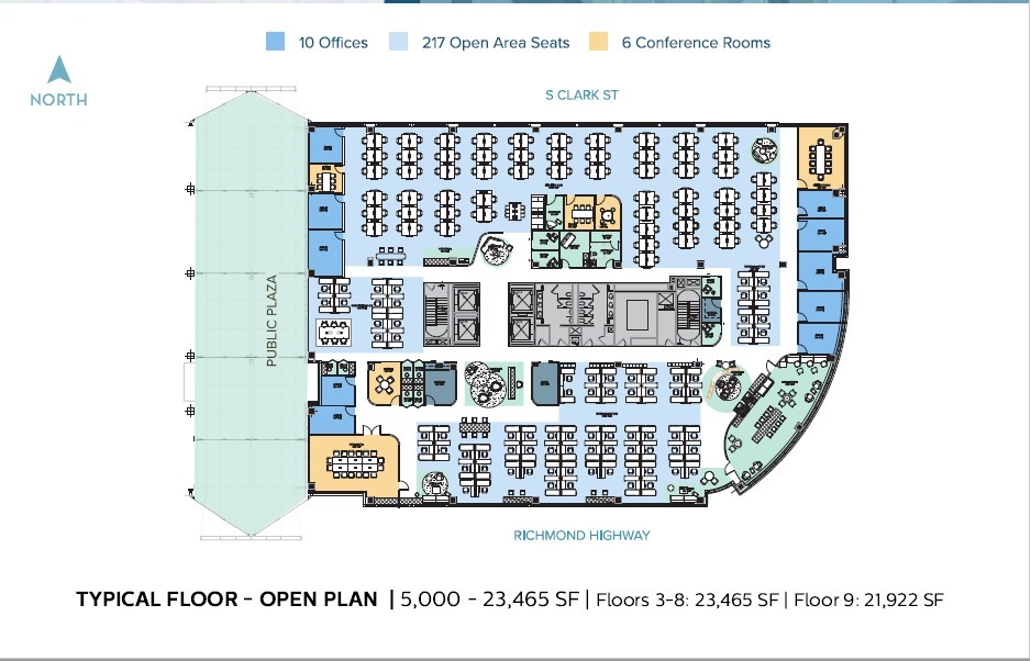 3550 S Clark St, Arlington, VA for lease Floor Plan- Image 1 of 3