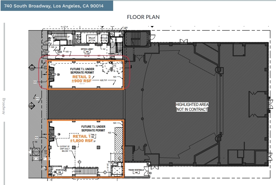 740-748 S Broadway, Los Angeles, CA for lease Floor Plan- Image 1 of 1