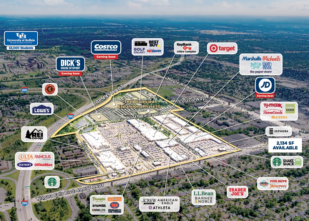 1565-1641 Niagara Falls Blvd, Amherst, NY for lease Building Photo- Image 1 of 2