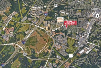 14207 Park Center Dr, Laurel, MD - aerial  map view