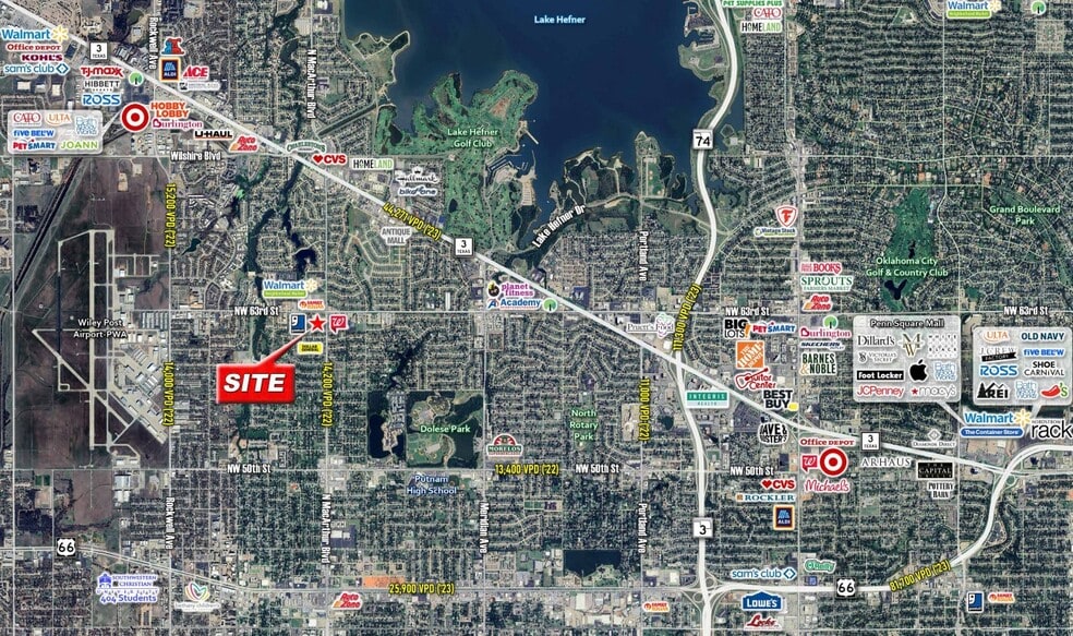 6355 N MacArthur Blvd, Oklahoma City, OK for lease - Aerial - Image 3 of 3