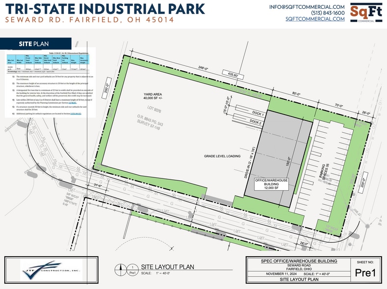 9381 Seward Rd, Fairfield, OH for lease - Site Plan - Image 2 of 5