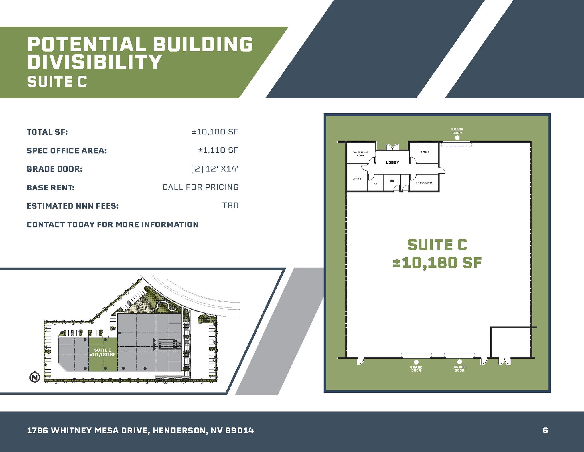 1786 Whitney Mesa Dr, Henderson, NV for lease Floor Plan- Image 1 of 1