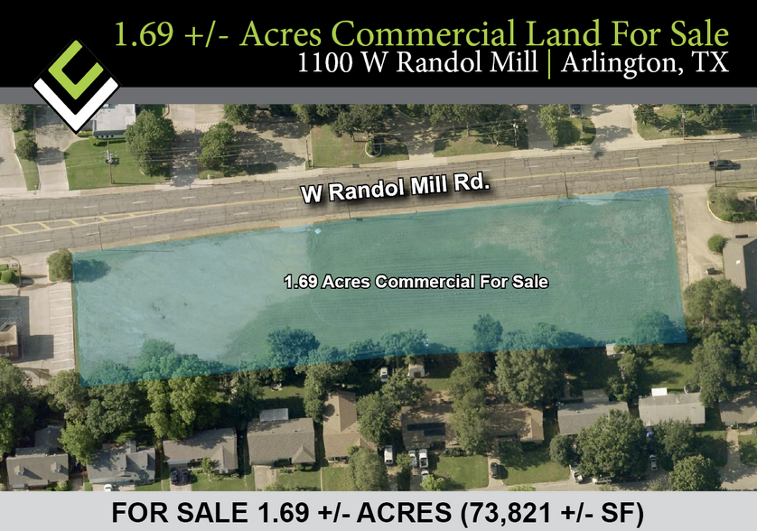 1100 W Randol Mill Rd, Arlington, TX for sale - Aerial - Image 1 of 1