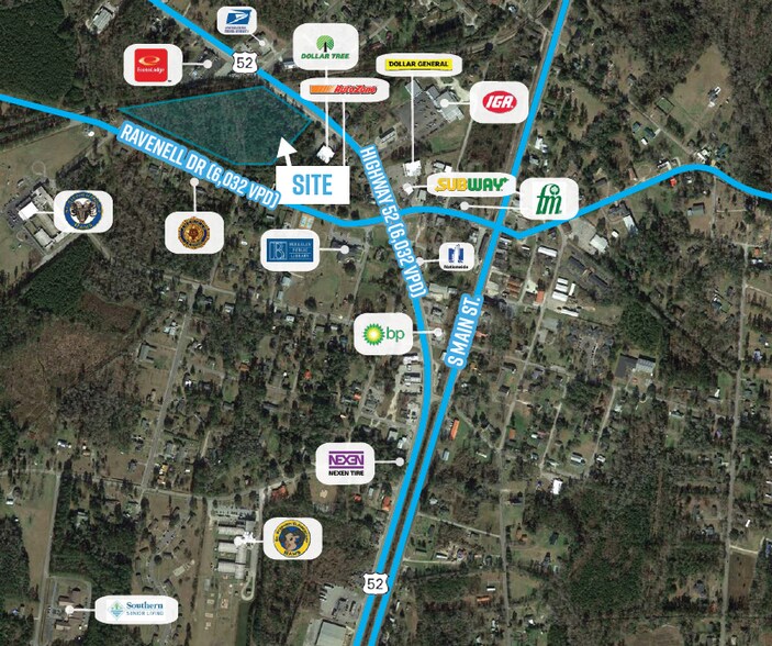 3944 Byrnes Dr, Saint Stephen, SC for lease - Aerial - Image 2 of 2