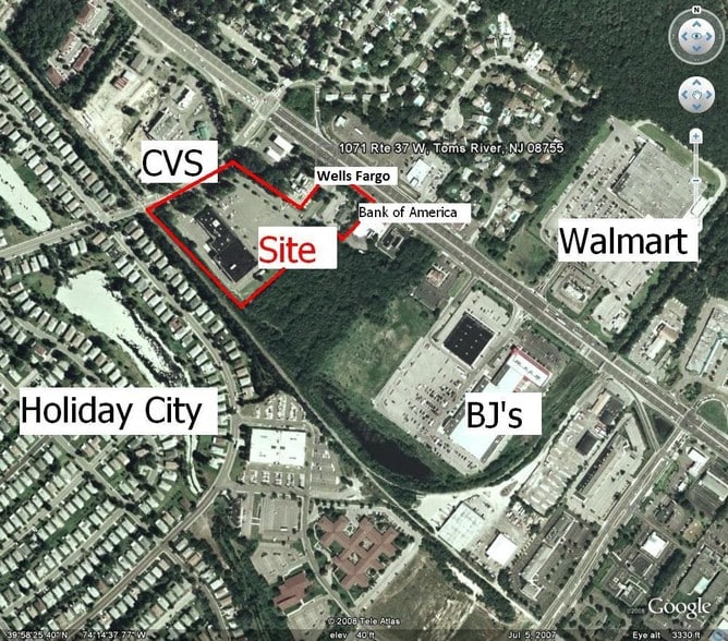 1071 Route 37 W, Toms River, NJ for lease - Aerial - Image 3 of 7