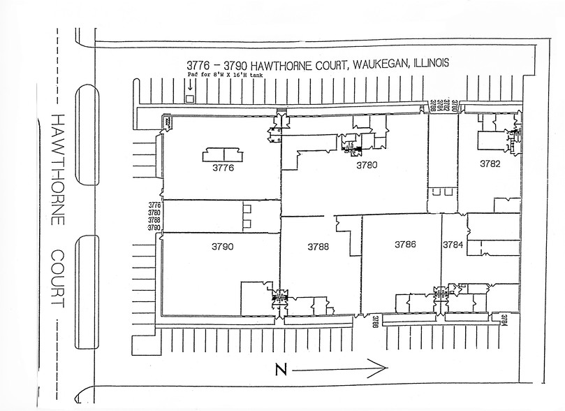 3776-3790 Hawthorne Ct, Waukegan, IL for lease - Building Photo - Image 3 of 4