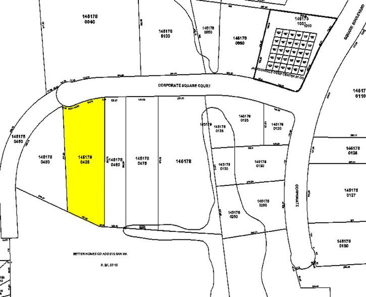 8802 Corporate Square Ct, Jacksonville, FL for lease - Plat Map - Image 2 of 24