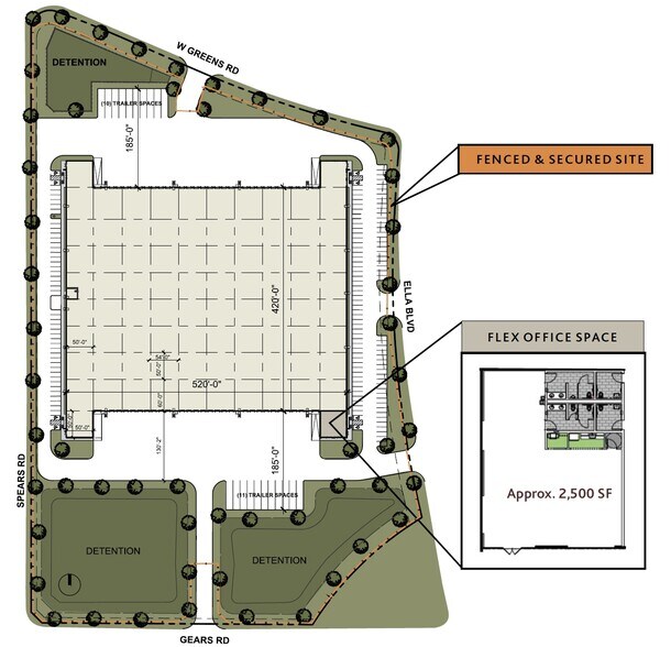 Eight 45, Houston, TX for sale - Site Plan - Image 3 of 3