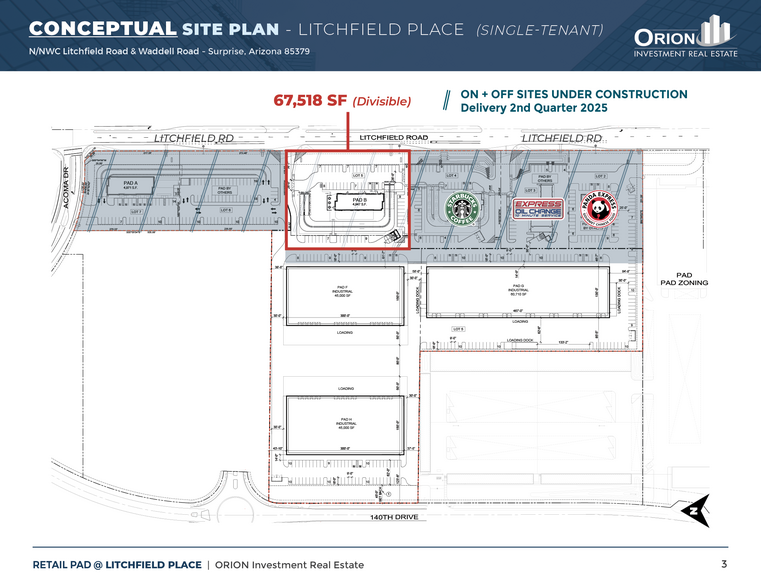 Waddell Rd, Surprise, AZ for sale - Site Plan - Image 3 of 6