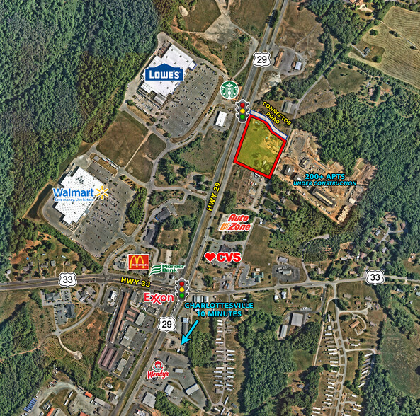 243 Moore Rd, Ruckersville, VA for sale - Aerial - Image 1 of 1